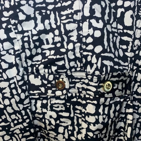 𝅺CHARTER Club Black and white patterned blazer S - Picture 9 of 10